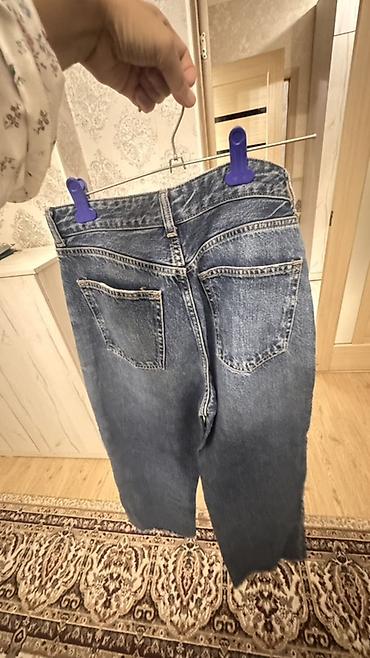 Жынсылар: Джинсы женские, укороченные, прямого кроя (culottes/straight crop) — 5