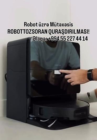 pəncərə silən robot: Robot tozsoranlar üçün quraşdırılma və aksesuar xidməti. Xidmət robot — 1