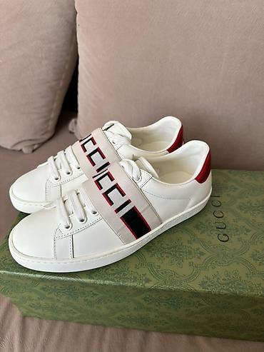 кеды gucci: Кроссовки Gucci Ace с эластичной лентой-ремешком - Модель: Ace — 3