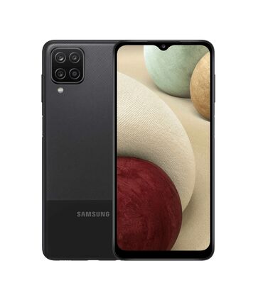 Информатика: Samsung Galaxy A12, 32 ГБ, цвет - Черный, Две SIM карты