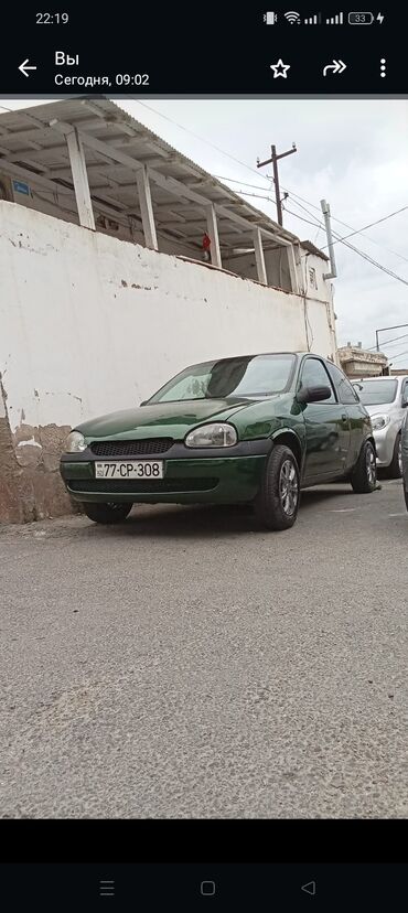 opel f: Opel Corsa: 1.4 l | 1997 il | 346858 km Kupe