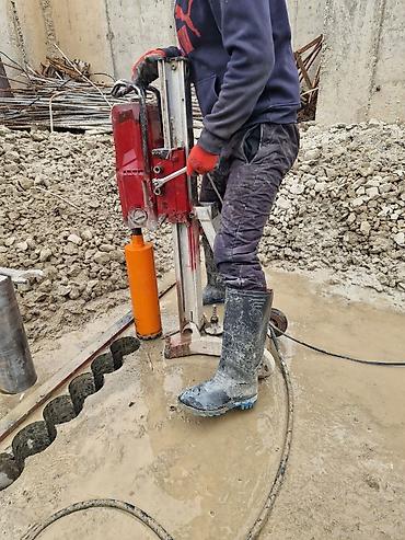 Beton işləri: Beton və dəmir-beton konstruksiyalarda almaz qurğu ilə dəlik açma — 8