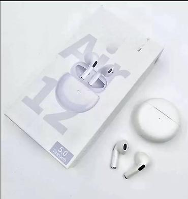 vinil ploce prodaja: Bluetooth bežične slušalice air12 bele. bluetooth bežične slušalice — 1