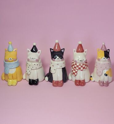 детское музыкальное пианино со стульчиком: Фигурки котят из глины 🐾 Леплю милых котят вручную — каждый со своим