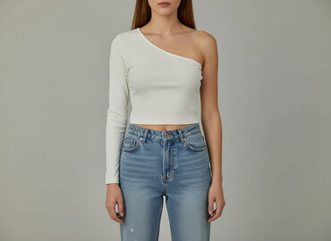 białe t shirty plus size: Shein, Топ жіночий, розмір M