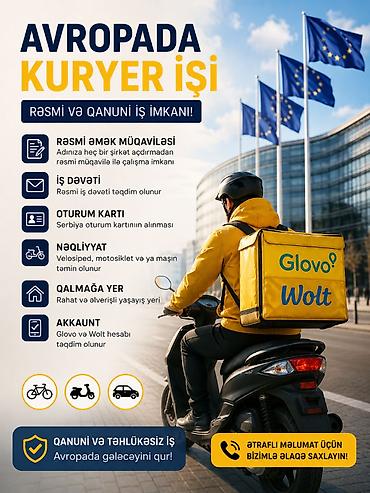 serbiyada taksi işi: Sürücü-kuryer tələb olunur — 1