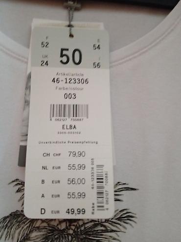 tn pertle: Bela ženska majica kratkih rukava sa ukrasnim aplikacijama od — 9