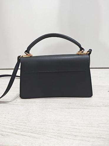 furla candy bag: Predivna crna MONA torba od prirodne junece koze Dimenzije - 25 x 13 — 5