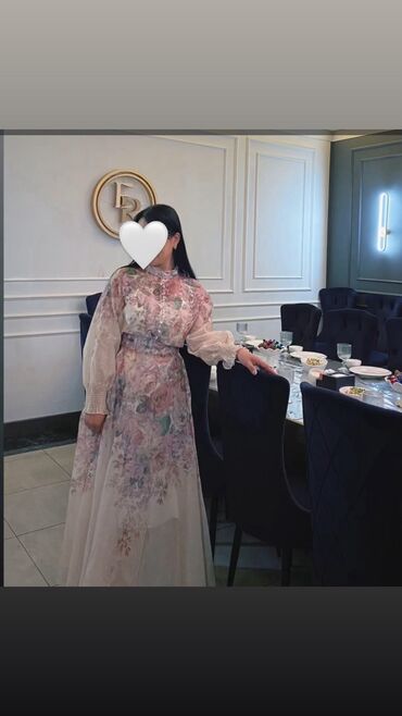 мусульманский платье: Кече көйнөгү, Классикалык, Узун модель, Жеңдери менен, XL