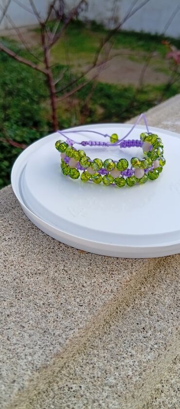 Bilərziklər: Məhsul: Əl işi boncuk və daşlardan hazırlanmış müxtəlif qolbaqlar - — 17