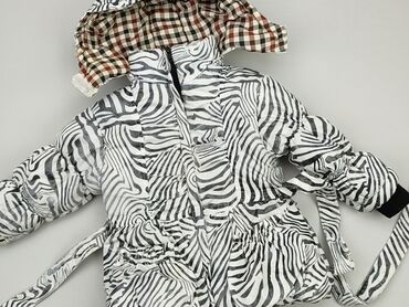 zielona kurtka puchowa: Transitional jacket, 5-6 years, 110-116 cm, condition - Good