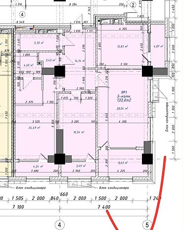 Продажа квартир: 3 комнаты, 130 м², Асанбай мкр Элитка, 2 этаж, ПСО (под самоотделку) — 3