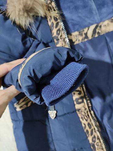 Верхняя одежда: Куртка детская зимняя, стильная, размер 116 см. 4-8 лет. (Листайте — 4