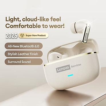 qulaqcıq iphone: Yeni Simsiz (Bluetooth) Qulaqcıqlar, Lenovo, rəng - Qara — 6