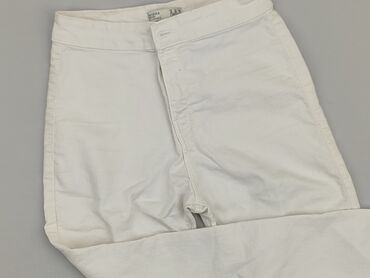 bershka biała spódniczka: Material trousers, Bershka, S (EU 36), condition - Good