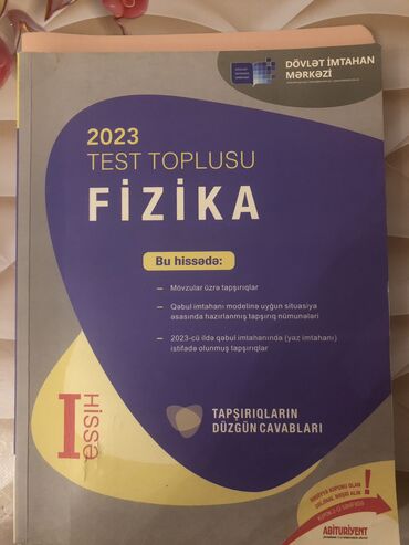 orfoepiya lüğəti kitabı: Fizika Dim-Toplu 2023, 1-ci hissə. Çox az istifadə olunub. İçi