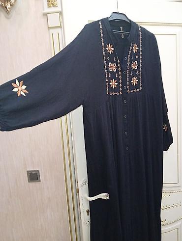 Donlar: GUZEL AYDIN markalı uzun don - Rəng: qara - Model: uzun, boş kəsim; — 2