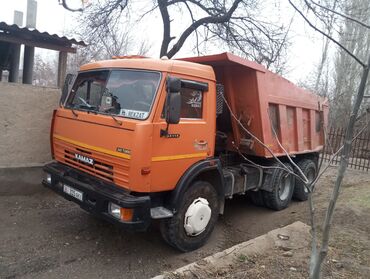 Аренда самосвала: КАМАЗ самосвал, оранжевый, турбодизель 240 TURBO. КамАЗ эвро 1 сатылат — 1