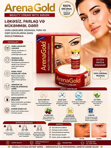 alpha industries: ArenaGold Beauty Cream with Serum Güclü formullu, 100% orijinal — 2