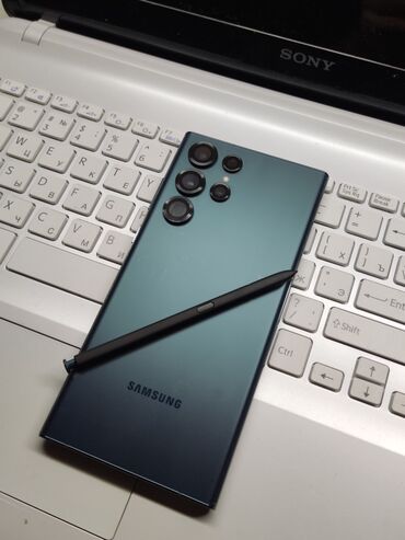 samsung 22 ультра: Samsung Galaxy S22 Ultra, Б/у, 512 ГБ, цвет - Зеленый, 2 SIM, eSIM