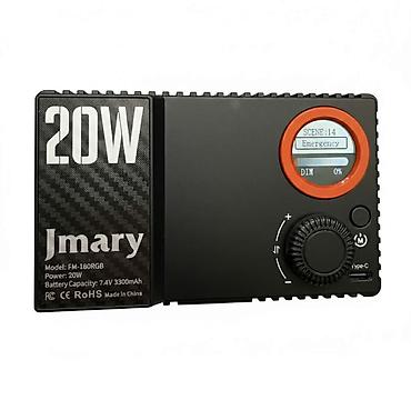 3 kameralı videoregistrator: Jmary FM-180RGB – portativ RGB video işıq Xüsusiyyətlər: Jmary — 5