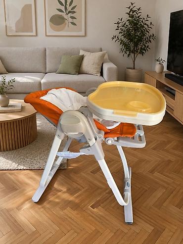 соски chicco: Стульчик для кормления, Б/у, Chicco, Пластик, цвет - Оранжевый, Самовывоз — 2