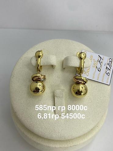 Серьги: Серьги, Проба 585, Без вставки, Женские — 10