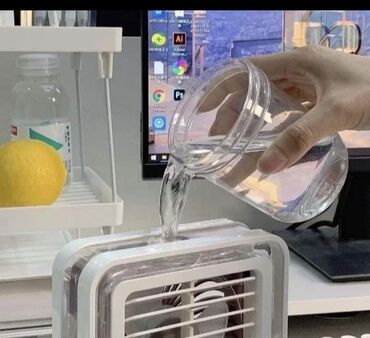 Ostali kućni aparati: Mini KLIMA ventilator prenosiva USB sa baterijom stona lampa NOVO! — 2