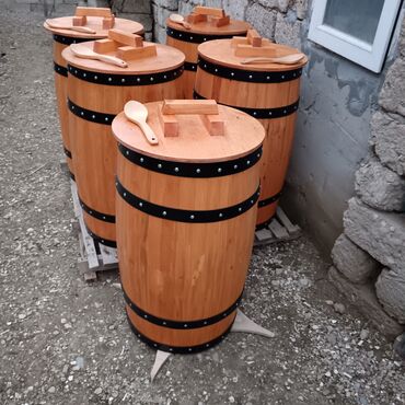 Bağ və bostan üçün digər məhsullar: Turşu tutma üçün qapaqlı xalis palıd çəlləklər. sifarişlə — 2