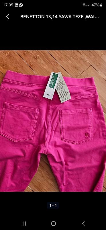Джинсы и брюки: United Colors of Benetton Kids şalvar - Model: qız uşaqları üçün dar — 1
