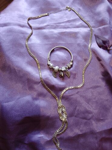 Setovi nakita: Ogrlica i podesiva narukvica Pandora 1000