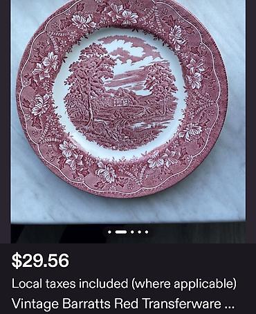 Kuhinjski setovi: Tanjiri engleski 1950 do 1970god.Barratts Staffordshire. Engleski — 4