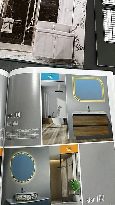 hamam skafi: Banyo mebel dəstləri – 100 sm modellər 1) Apel 100 (kod: 3190) - Alt — 7