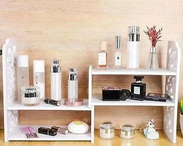 Police: Podesiva bela polica za sto – dekorativna i funkcionalna - — 10