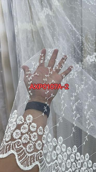 Ev üçün dekor: Yeni, Tül, rəng - Ağ, Ödənişli çatdırılma — 7