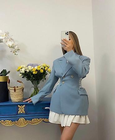 Сырт кийим: Невероятно стильное пальто от Bonnitto collection с элементом ( — 5