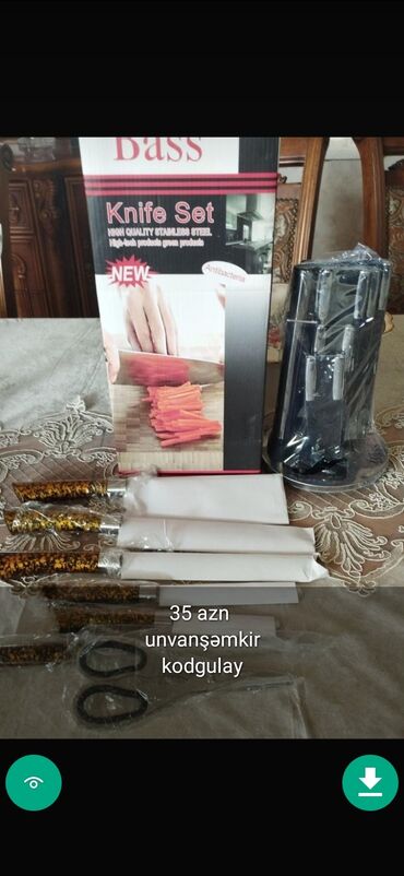 Bıçaqlar: Biçaqlar Qasiqlar cengeller desdler Şekillerde qiymətlər məlumatlar — 7