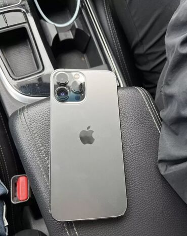 Apple iPhone: IPhone 13 Pro Max, Б/у, 128 ГБ, Space Gray, Защитное стекло, Чехол, Коробка, 84 %
