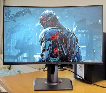 Monitori: Asus Tuf Gaming VG27VQ Zakrivljen Monitor je u originalnom fabričkom — 8