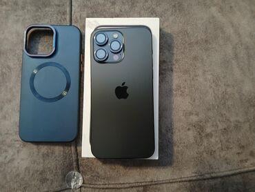 Apple iPhone: IPhone 14 Pro Max, 128 GB, Qara, Face ID, Simsiz şarj, Sənədlərlə
