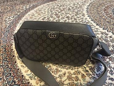 Çantalar: Gucci GG naxışlı çiyin çantası – unisex, kompakt və funksional model — 2