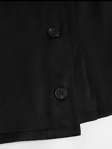 Верхняя одежда: Qadınlar üçün ofşoulder (çiyin açıq) qara jaket/bluzon - Model — 4