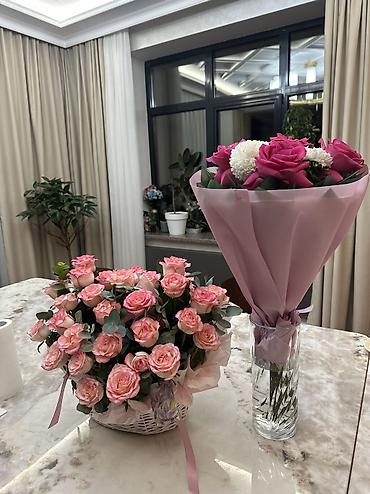 бесконечные розы: Продам свежие цветы 💐
Корзинка 2000 сом 
Букет маx 500 сом — 6