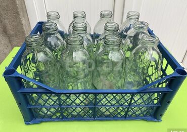 Balonlar, bankalar: Çoxlu sayda 1lt 750 qr tomat bankalari ve 1lt sok butulkalari — 9