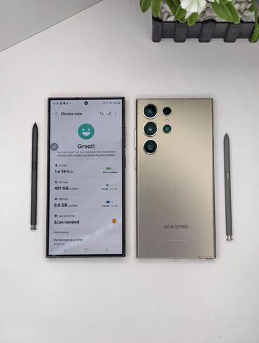покофон ф1 бу: Samsung Galaxy S24 Ultra, Б/у, 256 ГБ, цвет - Серебристый, В рассрочку, 1 SIM, eSIM