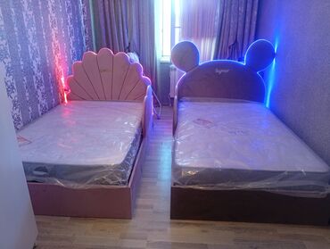 İkimərtəbəli uşaq çarpayıları: Oğlan və qız üçün, Çarpayı, Matras ilə, Siyirməli, Taxta — 3