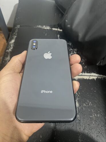 iphone x в рассрочку: IPhone X, Колдонулган, 64 ГБ, Кара, Каптама, 100 %