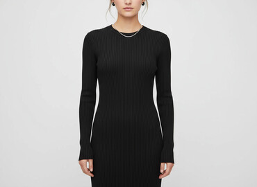 sukienka z prążkowanej dzianiny h m: H&M Divided, Women`s dress, size M