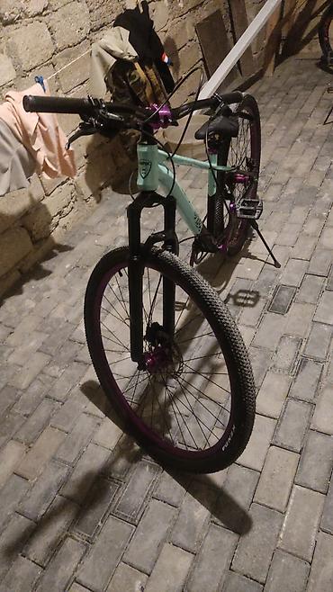 velocruz velosiped: Dirt/Street tipli velosiped - Güclü alüminium gövdə, açıq firuzəyi — 1