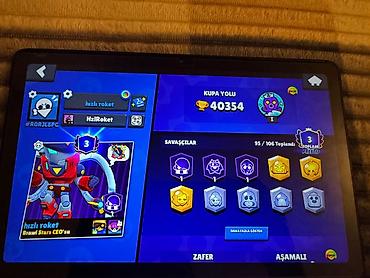 Brawl Stars hesabı – yüksək trofey və zəngin kolleksiya İlk pul tələb